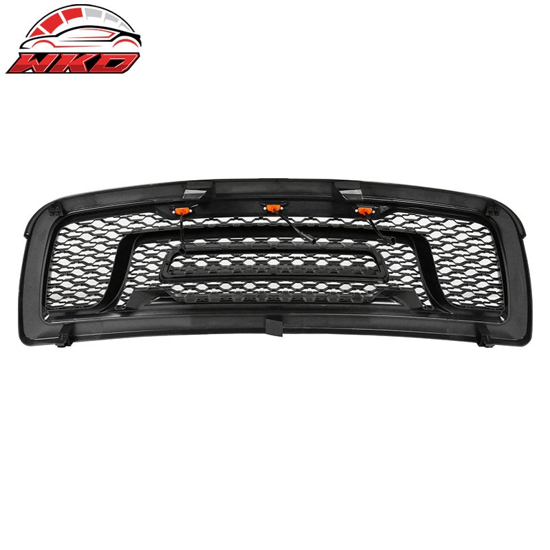 Fits 09-12 Dodge Ram 1500 Front Grille Guard w/ Signal Light Gloss Black