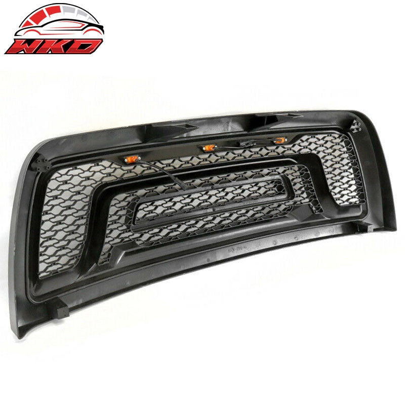 Fits 10-18 Dodge Ram 2500 3500 Front Grille Guard w/ Signal Light Gloss Black
