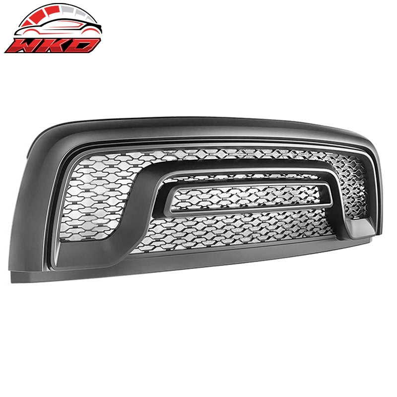 Fits 15-18 Dodge Ram 1500 Rebel Front Bumper Grille Hood Grill Matte Black