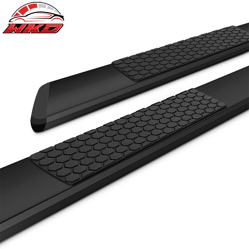 Fits 19-25 Ram 1500 Quad Cab OE Black 5in Side Step Nerf Bars Running Boards
