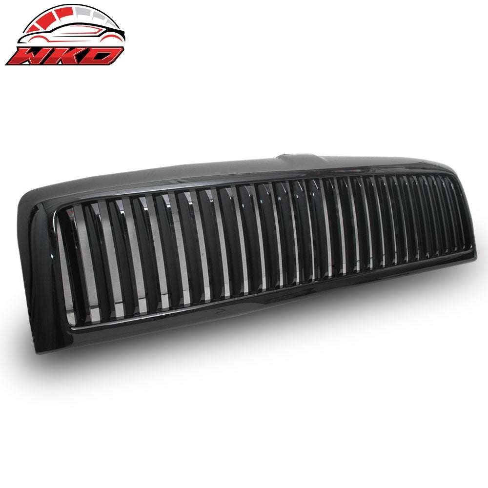 Wholesale 94-02 Dodge Ram Unpainted Vertical Front Bumper Hood Upper Grille Grill ABS