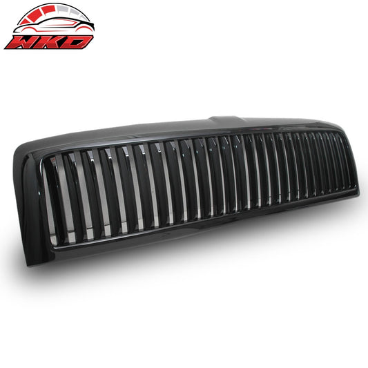 Wholesale 94-02 Dodge Ram Unpainted Vertical Front Bumper Hood Upper Grille Grill ABS