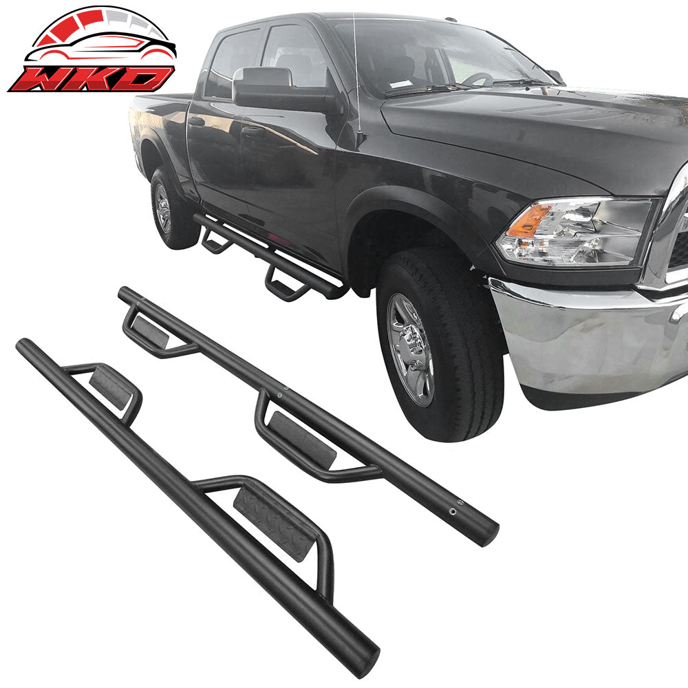 Fits 09-18 Dodge Ram 1500 2500 Quad Cab 2PCS Running Boards Side Step Nerf Bars