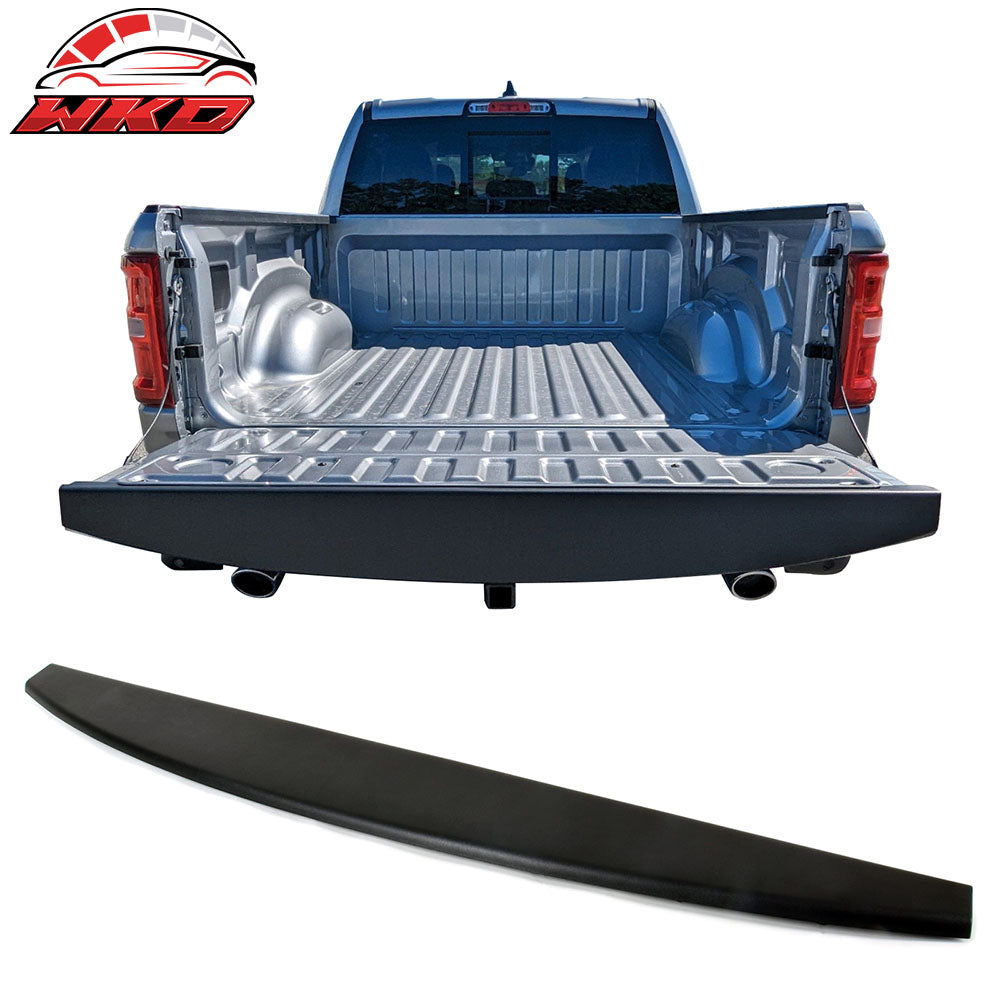 Fits 19-25 Ram 1500 Tailgate Cap Molding Cover Protector Trim Matte Black PP