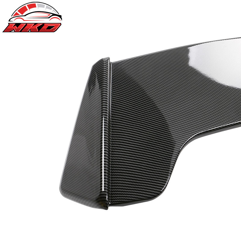 Fits 21-26 Dodge Durango IKON Style Rear Roof Spoiler Lip Carbon Fiber Print ABS
