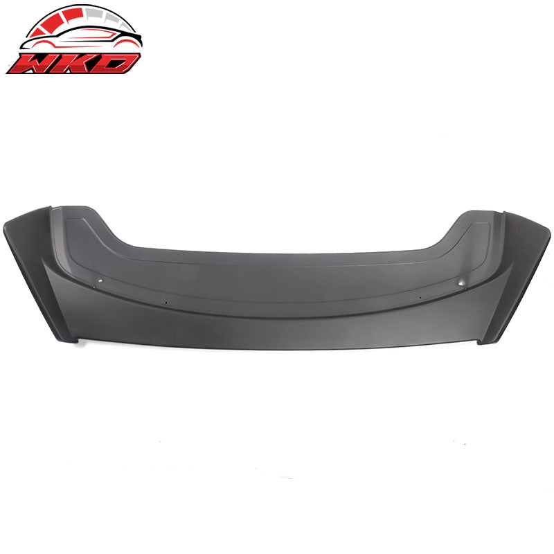 Fits 21-26 Dodge Durango IKON Style Rear Roof Spoiler Wing Lip Matte Black ABS
