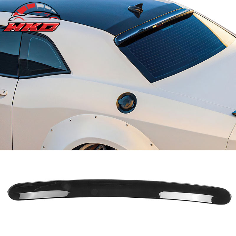 For 08-23 Dodge Challenger Rear Window Roof Spoiler Wing Painted Gloss Black ABS