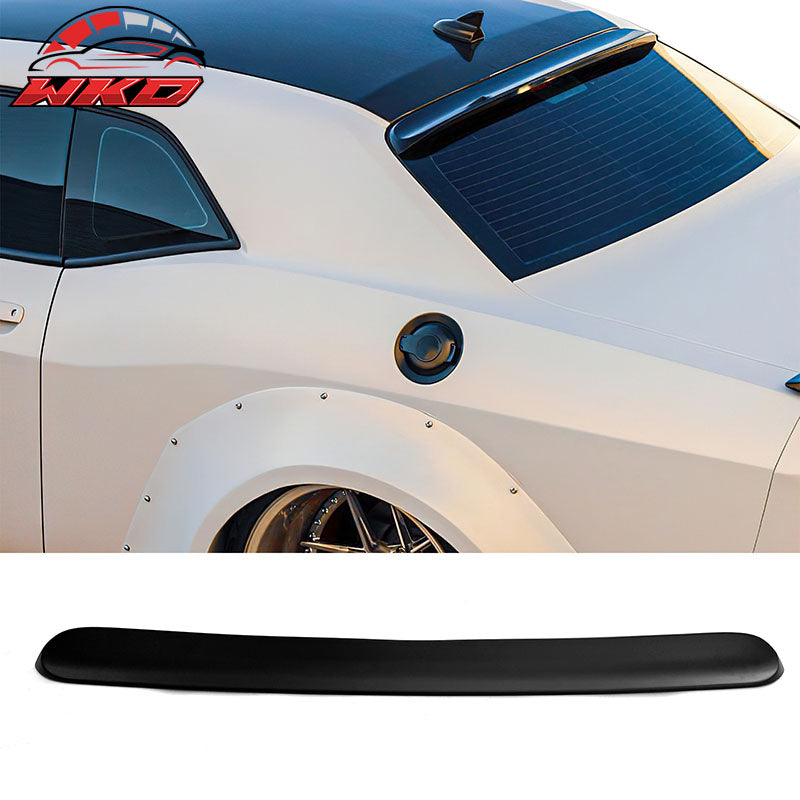 For 08-23 Dodge Challenger Rear Window Roof Spoiler Wing Painted Matte Black ABS