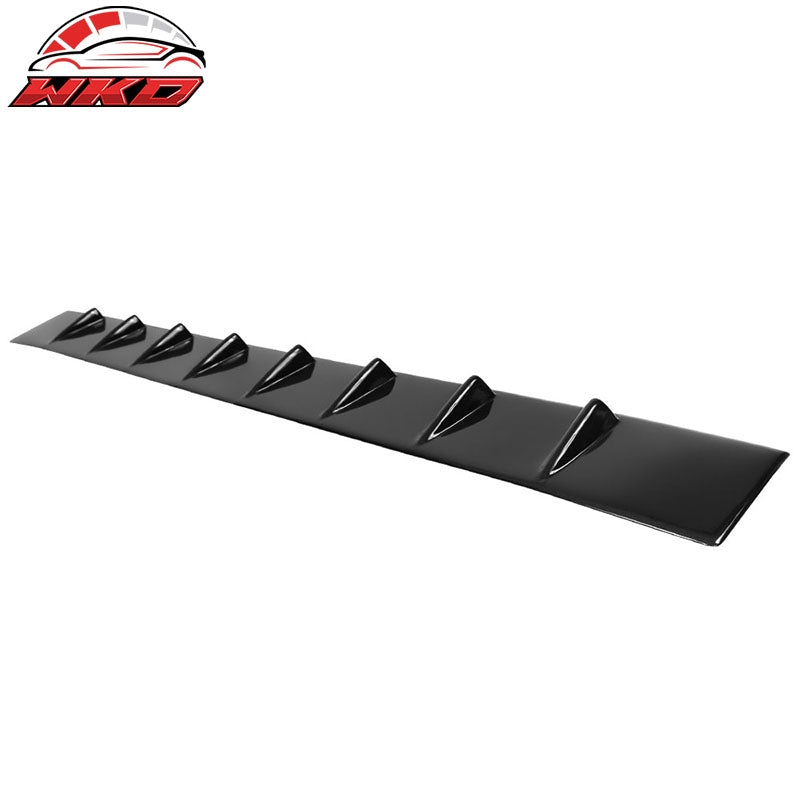 Fits 11-23 Dodge Charger IKON Shark Fin Roof Spoiler Vane Wing - Gloss Black