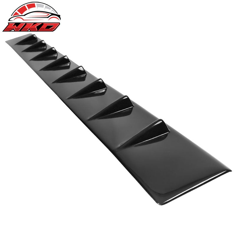 Fits 11-23 Dodge Charger IKON Shark Fin Roof Spoiler Vane Wing - Gloss Black