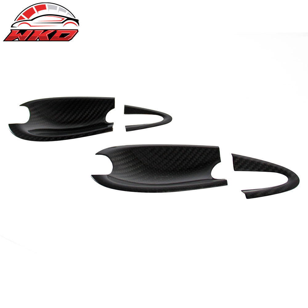 Fits 16-25 Mazda MX-5 Miata Carbon Fiber Exterior Outside Door Bowl Cover Trim