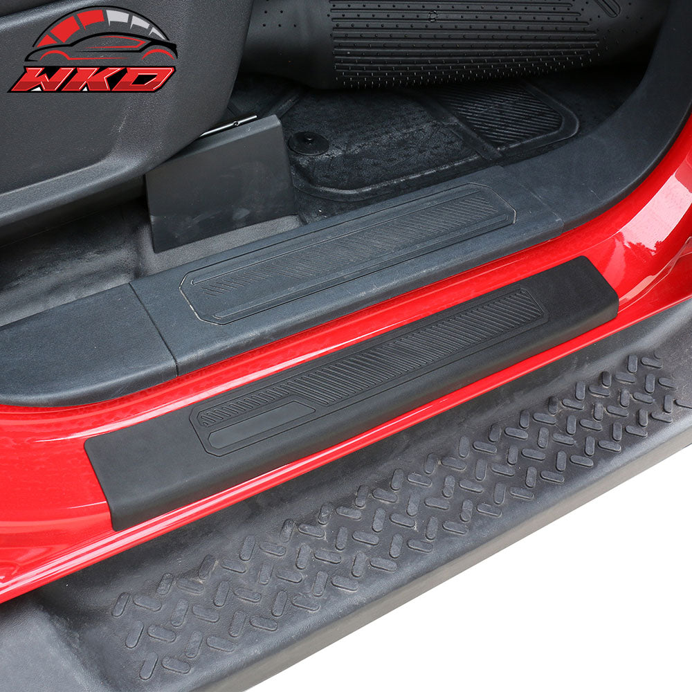 Fits 21-25 Ford Bronco 4 Door Black TPE Door Edge Guard Sill Protector Cover 4PC