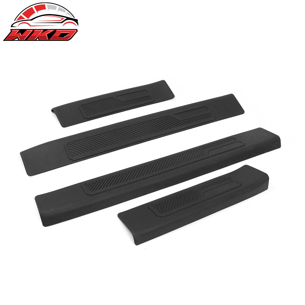 Fits 21-25 Ford Bronco 4 Door Black TPE Door Edge Guard Sill Protector Cover 4PC