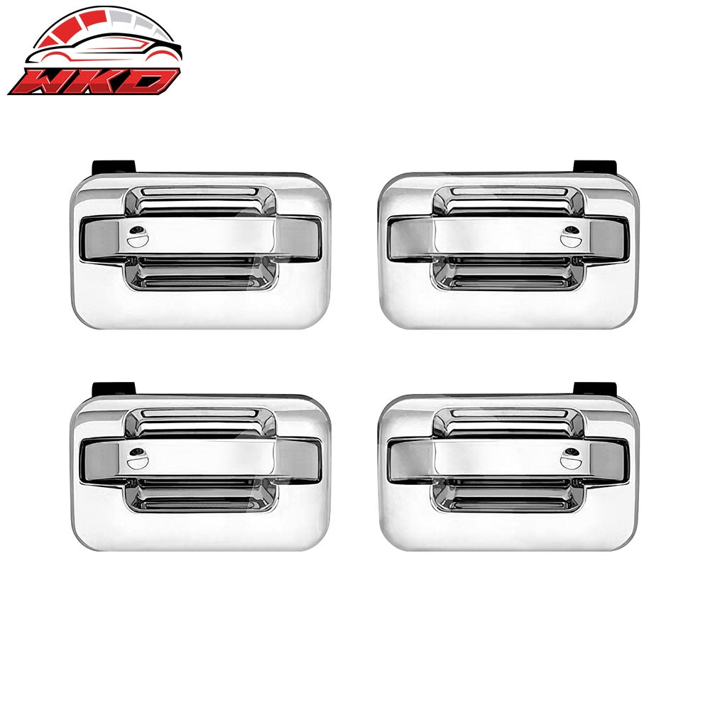 04-09 Ford F-150 4PCS Front Rear Door Handle Cover Trim W/ 2-Keyhole Chrome | Wholesale