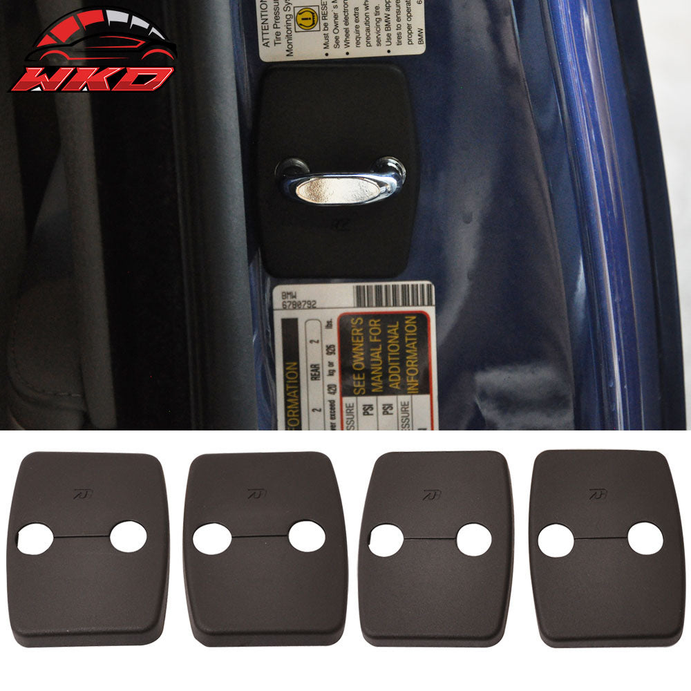 BMW F10 E90 E92 E60 F30 Door Latch Striker Catch Bracket Cover Cap 4 PC - PP