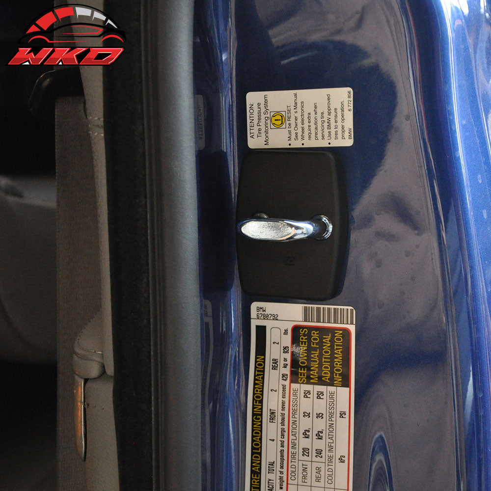 BMW F10 E90 E92 E60 F30 Door Latch Striker Catch Bracket Cover Cap 4 PC - PP