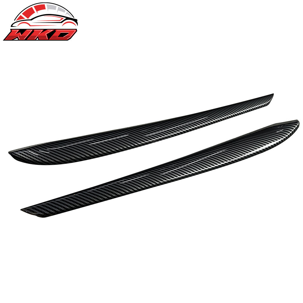 2021-23 Tesla Model 3 23 Y Front Door Panel Trim Carbon Fiber Print 2PCS ABS | Wholesale