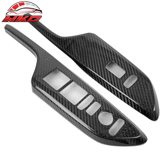 Wholesale 16-21 Honda Civic 4Dr Door Window Lift Switch Cover Panel Trim Carbon Fiber