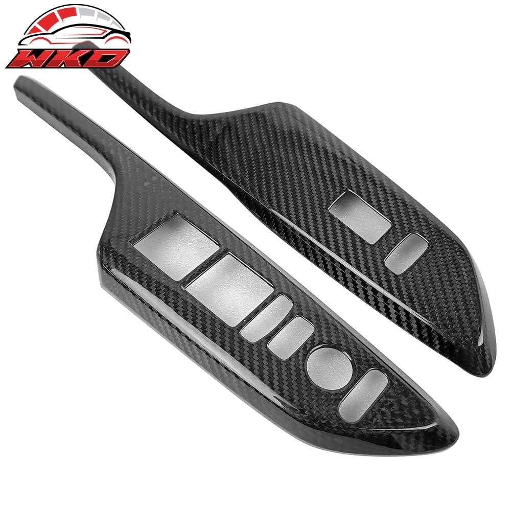 Wholesale 16-21 Honda Civic 4Dr Door Window Lift Switch Cover Panel Trim Carbon Fiber