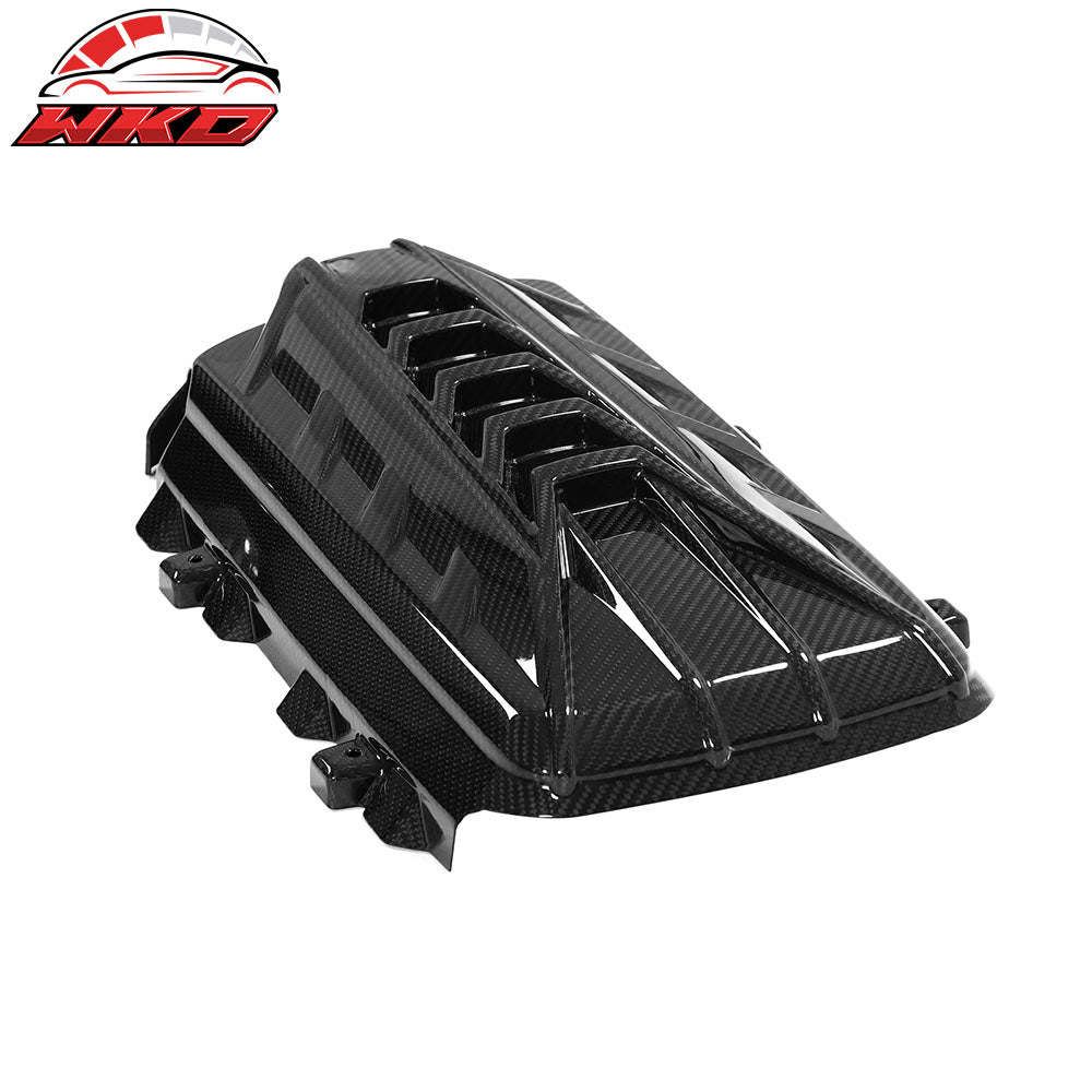Dry Carbon Fiber Fits 20-25 Chevy Corvette C8 6.2L LT2 Engine Cover Gloss Black
