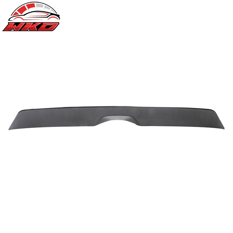 For 20-24 Ford Explorer Carbon Fiber Print Duckbill Trunk Spoiler Middle Lip ABS