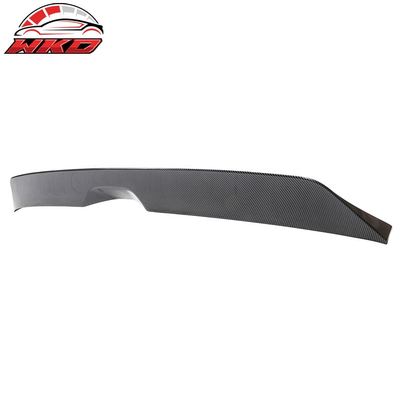 For 20-24 Ford Explorer Carbon Fiber Print Duckbill Trunk Spoiler Middle Lip ABS