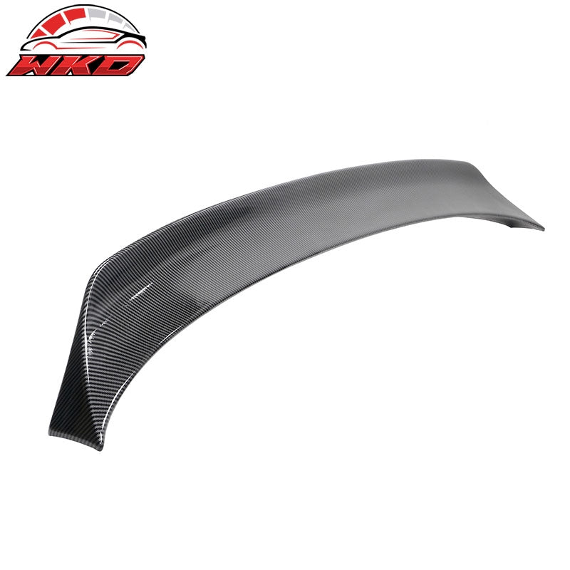 For 20-24 Ford Explorer Carbon Fiber Print Duckbill Trunk Spoiler Middle Lip ABS