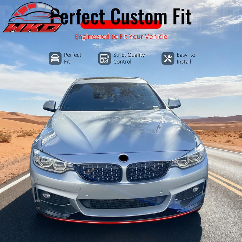 Wholesale 14-20 F32 F33 F36 4-Series 2/4 Door M Sport MP Front Lip Carbon Fiber Print - Wikond Auto