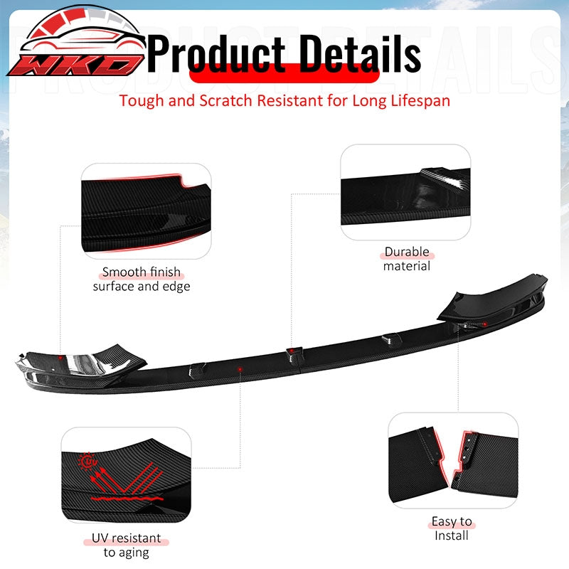 Wholesale 14-20 F32 F33 F36 4-Series 2/4 Door M Sport MP Front Lip Carbon Fiber Print - Wikond Auto
