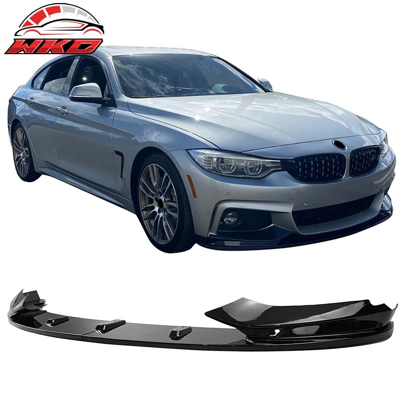 Wholesale 14-20 F32 F33 F36 4-Series 2/4 Door M Sport MP Front Bumper Lip Gloss Black - Wikond Auto