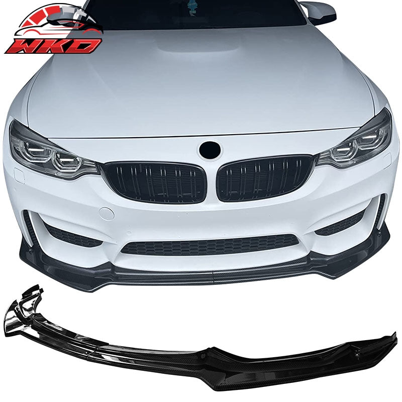 Wholesale For 15-20 F80 M3 F82 M4 CS Style Front Bumper Lip Spoiler Carbon Fiber Print ABS - Wikond Auto