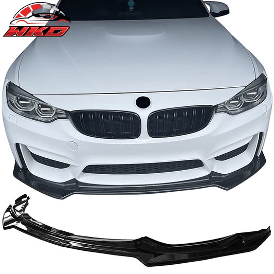 Wholesale For 15-20 F80 M3 F82 M4 CS Style Front Bumper Lip Spoiler Carbon Fiber Print ABS - Wikond Auto