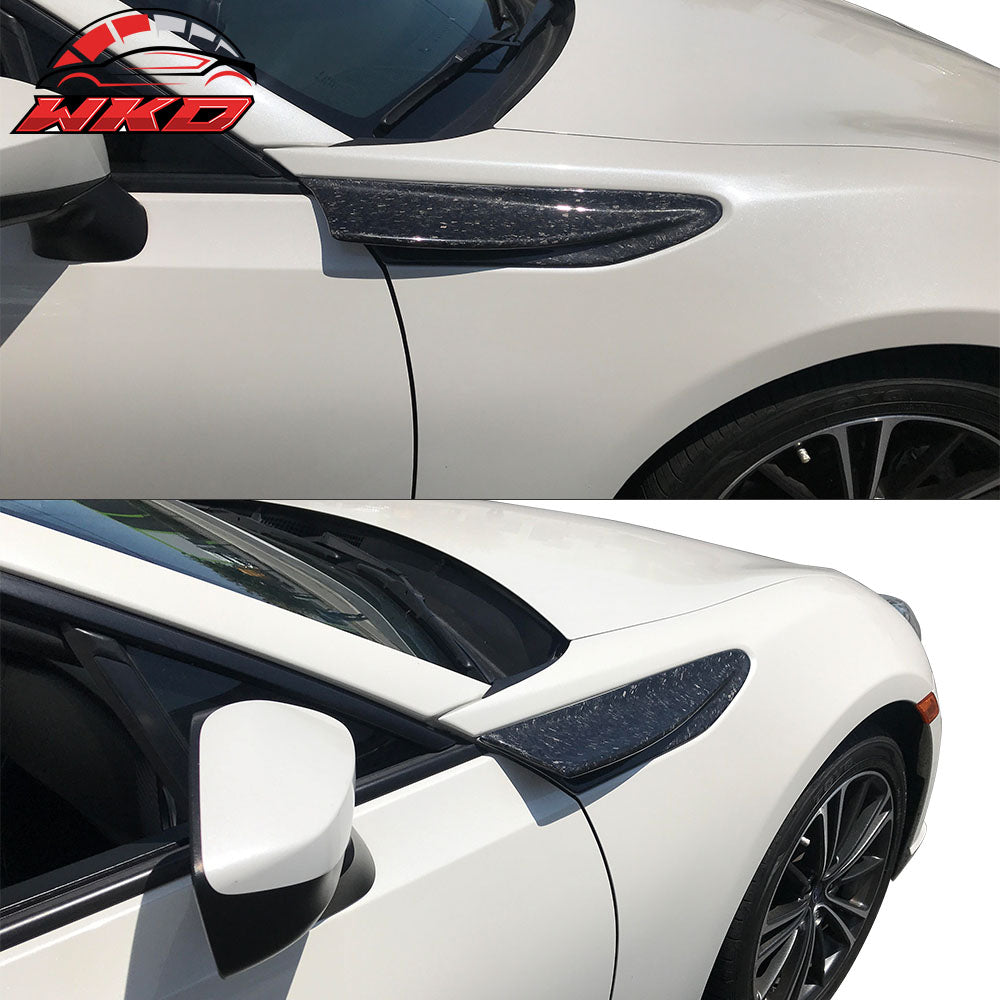 Fits 13-20 Scion FRS/Subaru BRZ/Toyota 86 Fender Cover Matte Forged Carbon Fiber