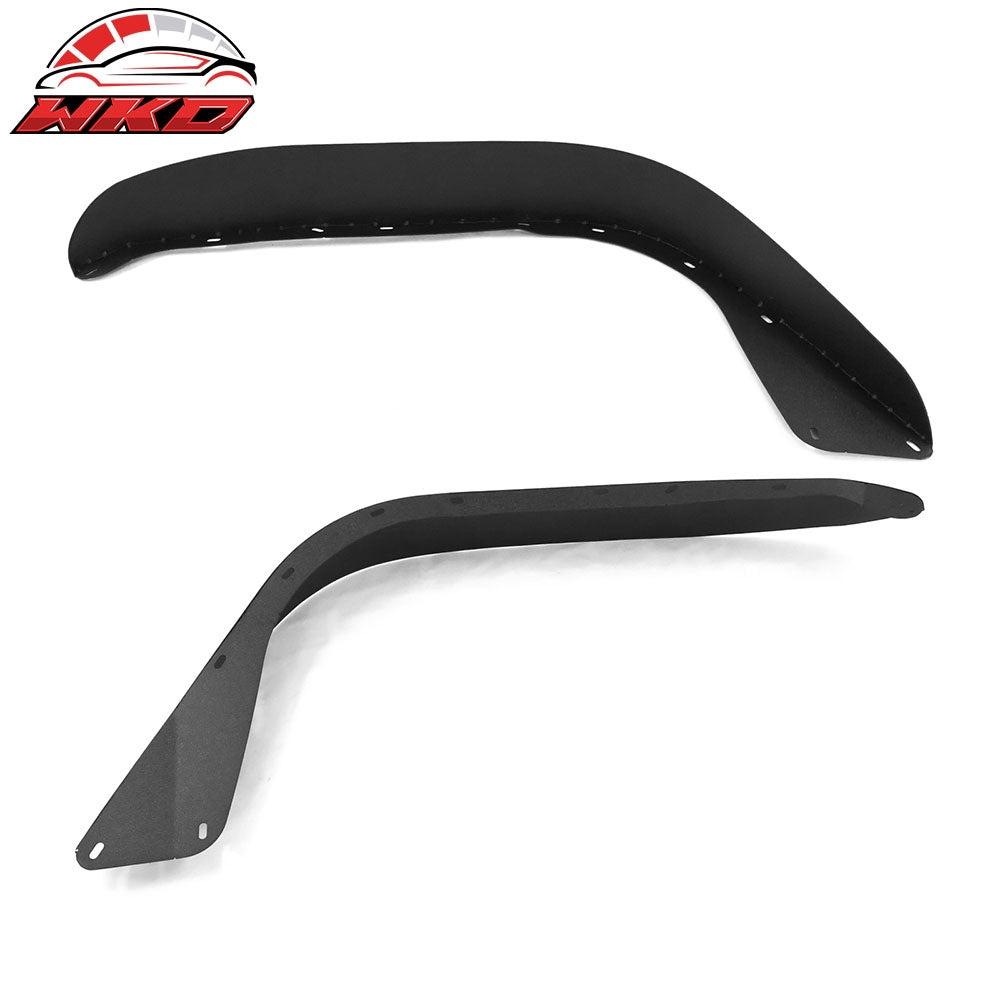 Fits 18-23 Jeep Wrangler JL Flat Style Fender Flares Wheel Cover Textured 4PCS