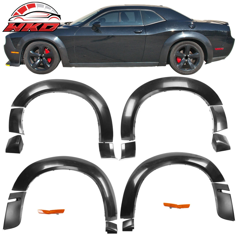 Fits 18-23 Dodge Challenger Demon Model Only Fender Flares DM Style Unpainted PP
