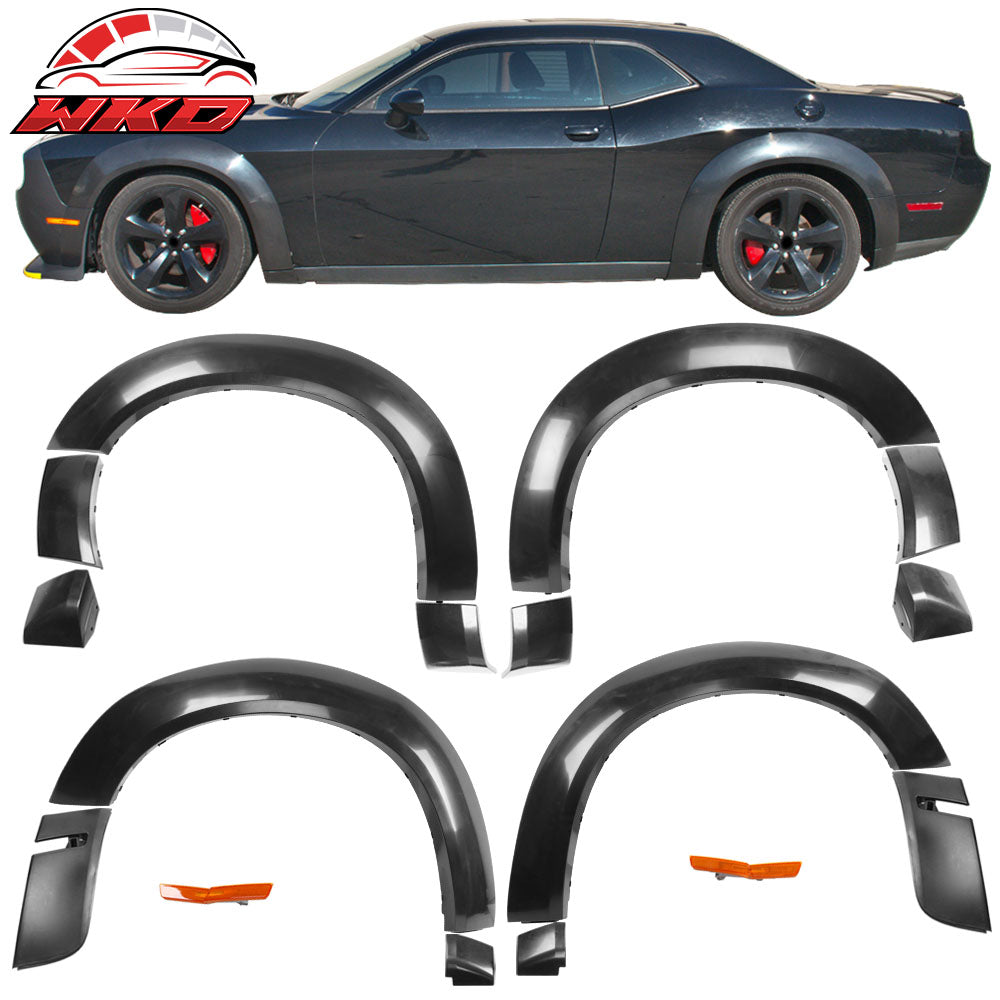 Fits 18-23 Dodge Challenger Demon Model Only Fender Flares DM Style Unpainted PP
