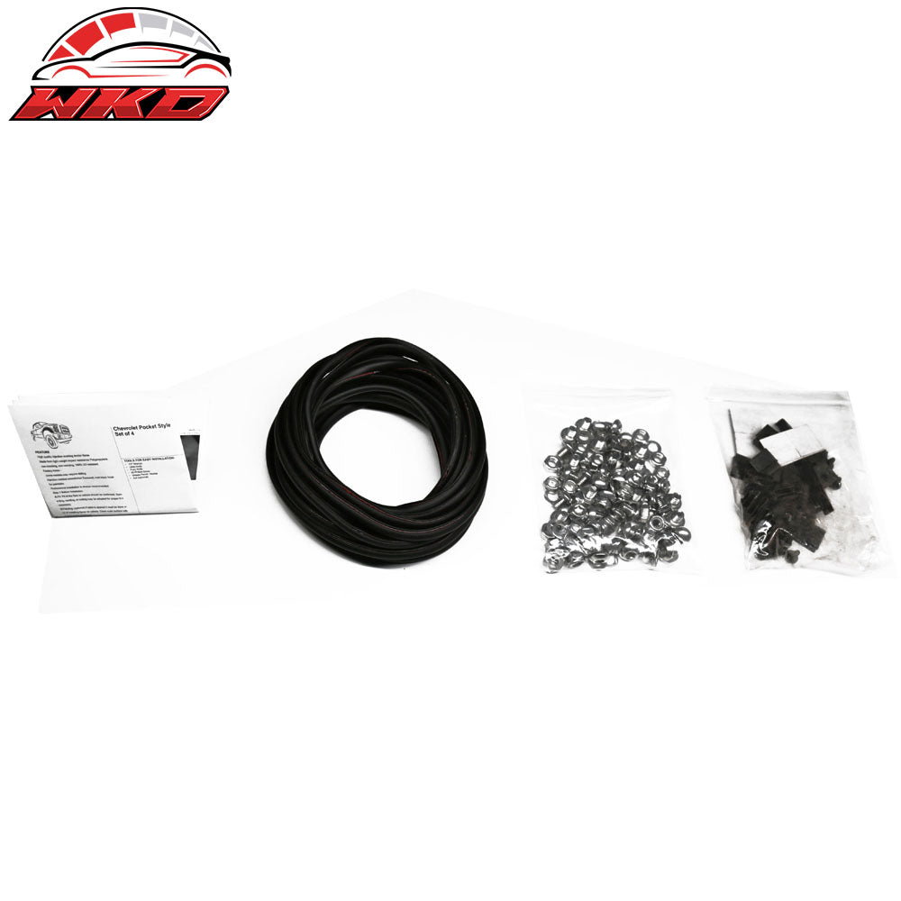 Fits 88-00 Chevy C1500 K1500 CK Pocket Rivet Wheel Arch Fender Flares Cover 4PC