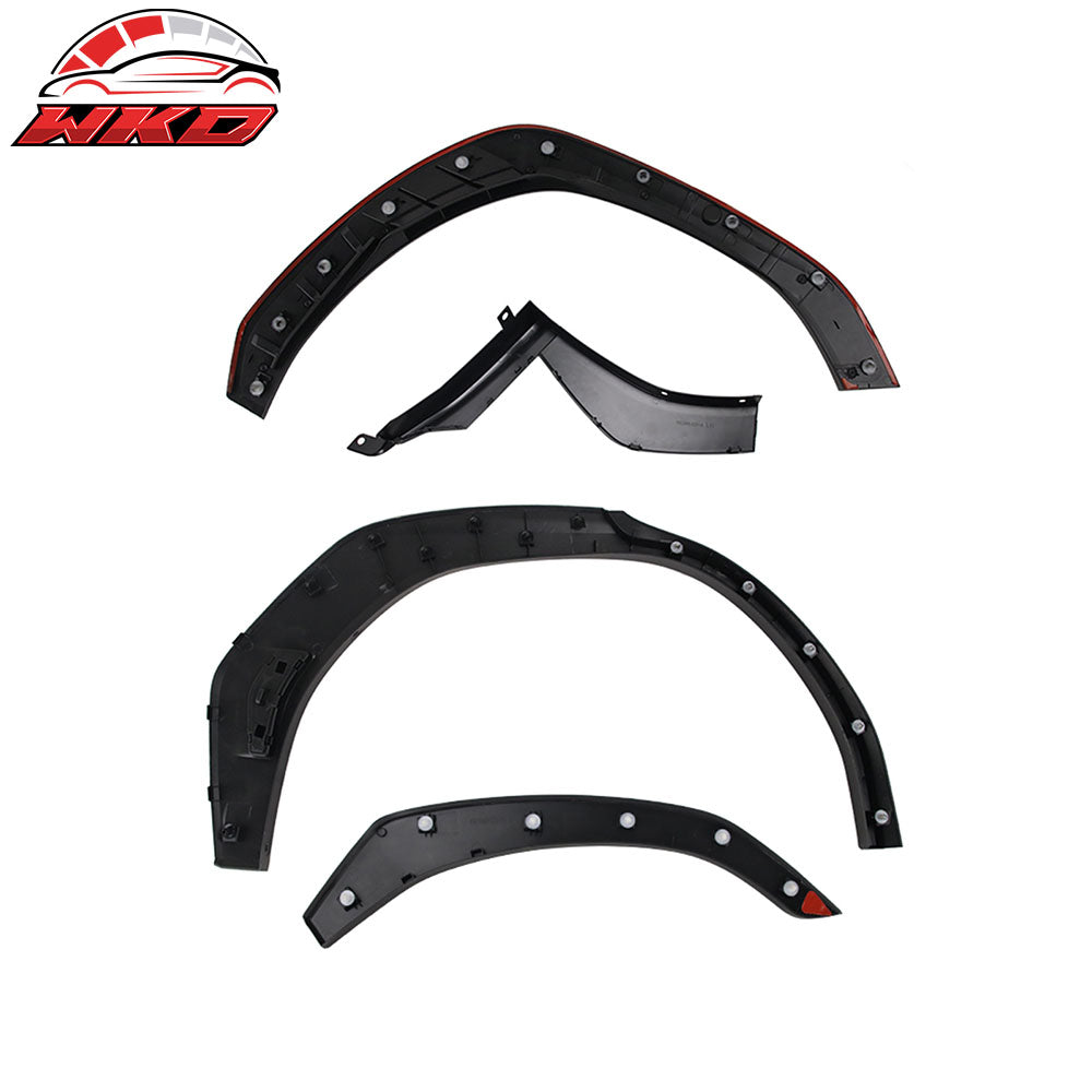 Fits 22-25 Subaru WRX Sedan 4DR Fender Flares Wheel Covers Matte Black PP 8PCS