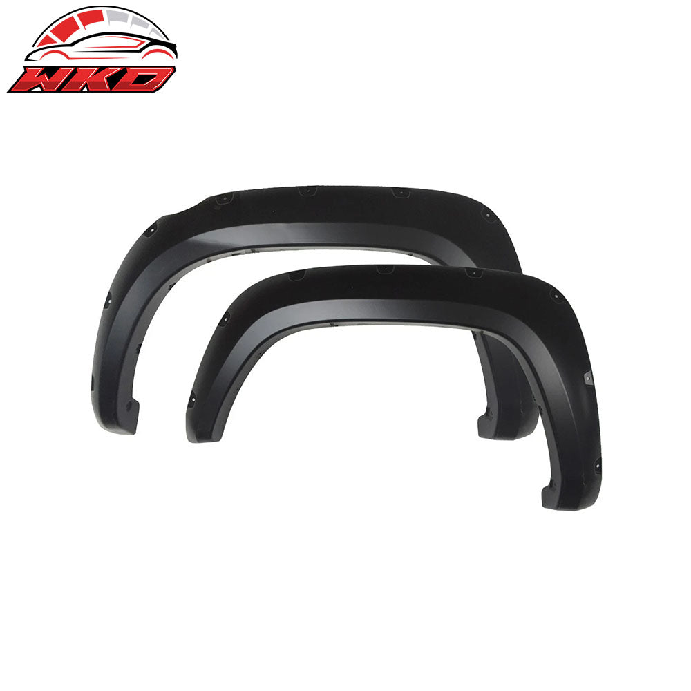 Fits 16-17 Toyota Tacoma Pocket Rivet Bolt Style Fender Flares Wheel Covers ABS