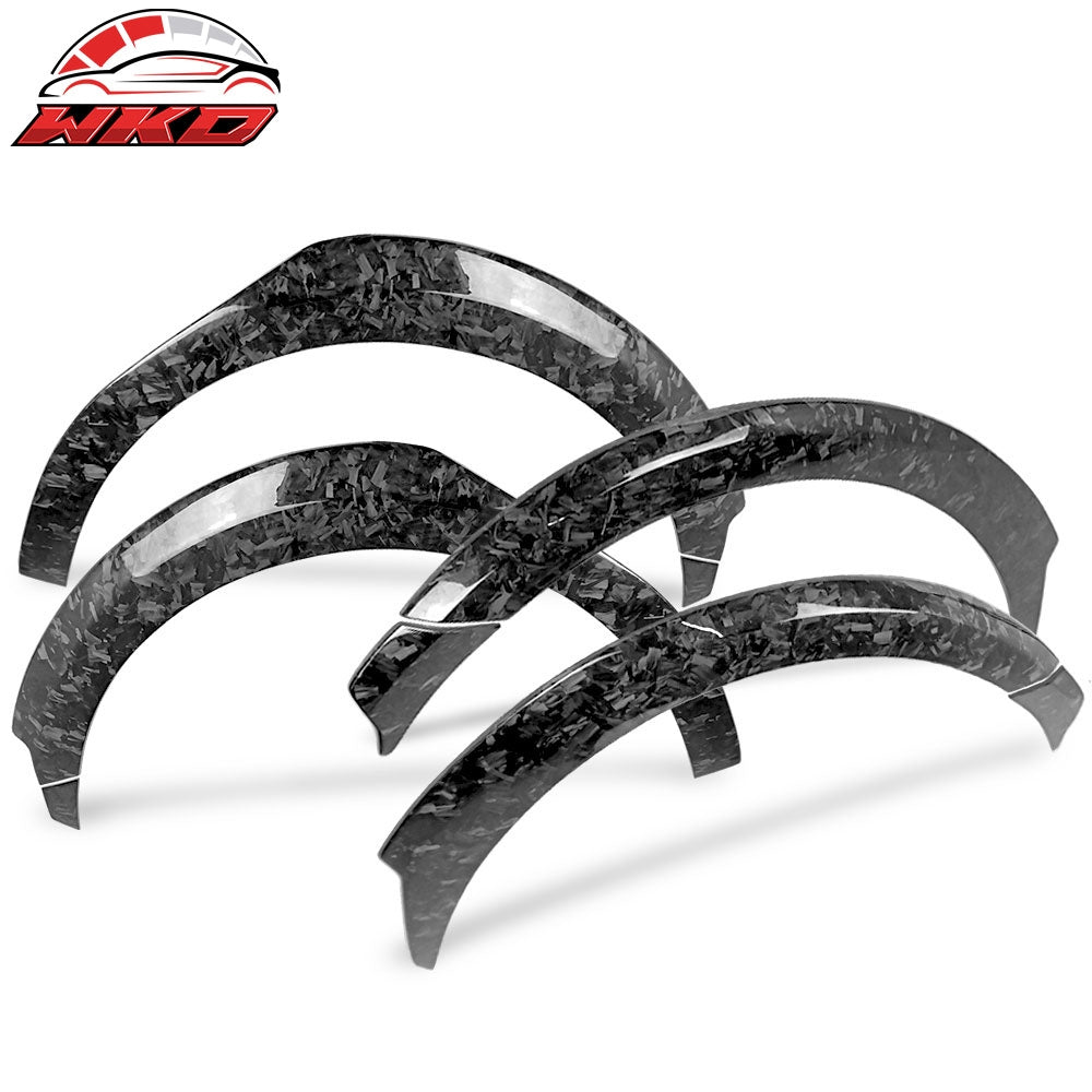 17-23 Tesla Model 3 Fender Flares Wheel Strip Trim Forged Carbon Fiber 8PC | Wholesale