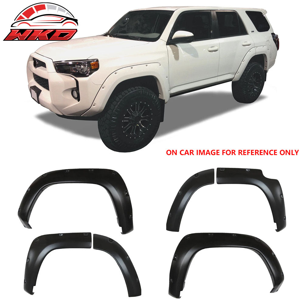 Fits 14-24 Toyota 4Runner Pocket Bolt Style Smooth Fender Flares Wheel Covers