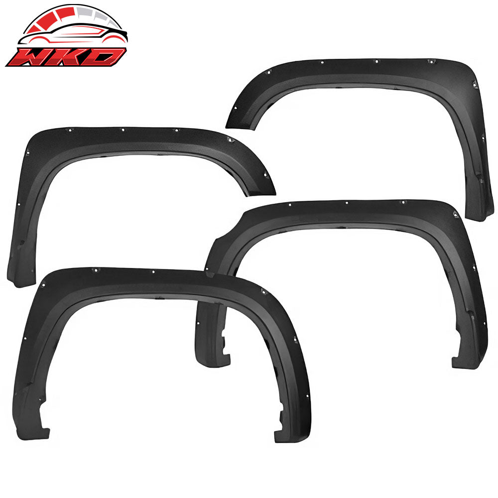 Fits 14-20 Toyota Tundra Pocket Rivet Bolt Style Fender Flares Wheel Covers ABS