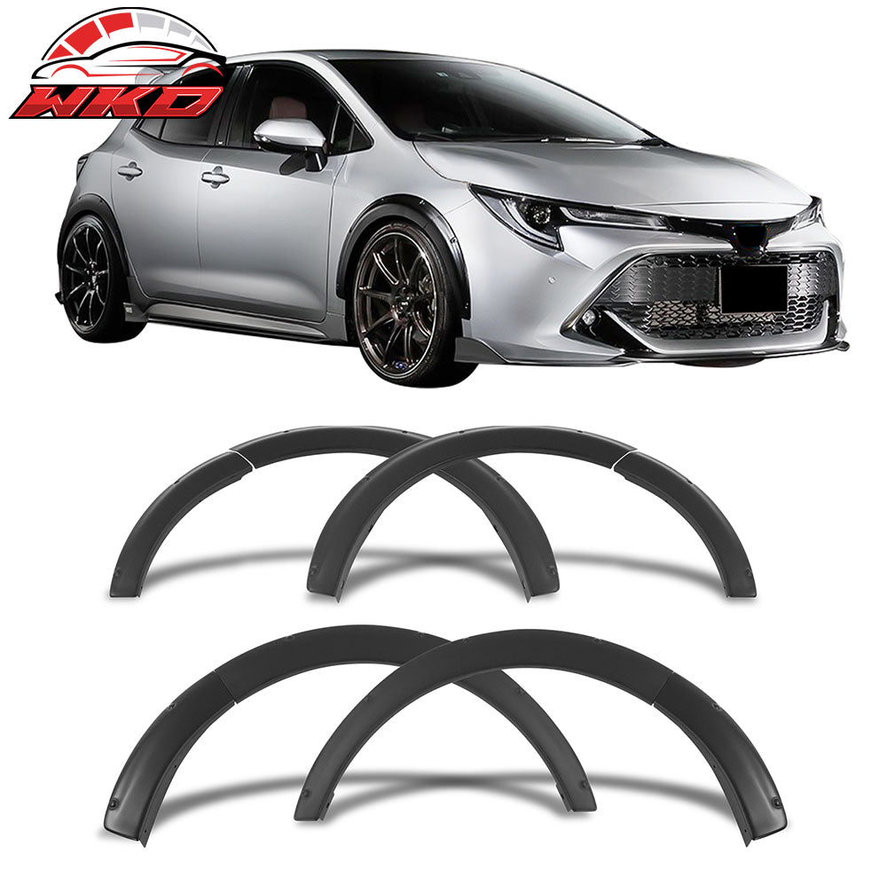 Fits 19-23 Toyota Corolla Auris E210 5Dr TOMS Style Matte Black Fender Flares 8P