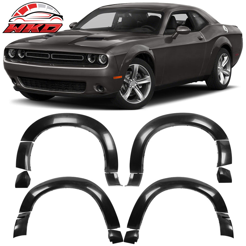 Fits 15-23 Dodge Challenger Base Model Fender Flares Demon Style Unpainted PP