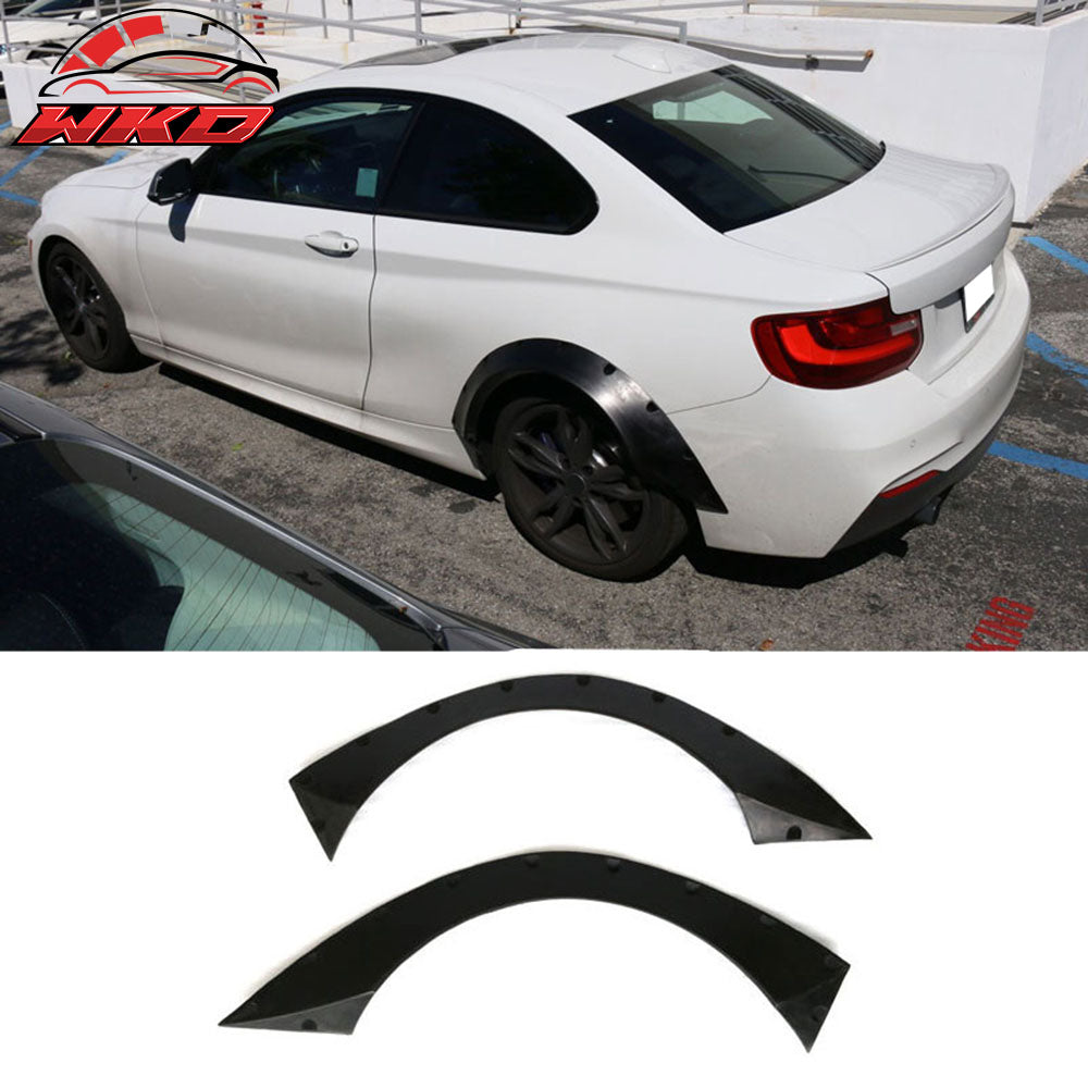 Fits 14-21 BMW F22 2 Series RB Style Rear Fender Flare Extra Wheel Arch Guard PU
