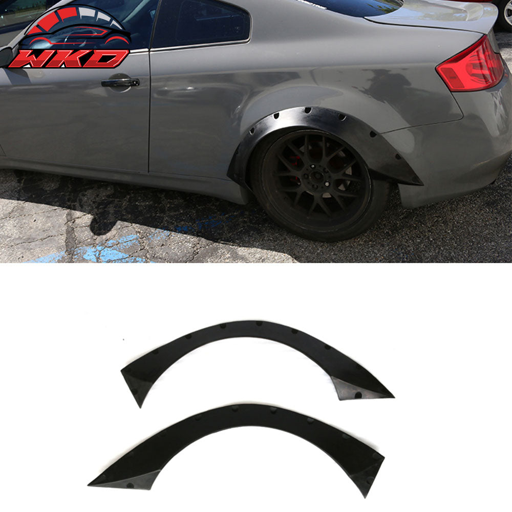 Fits 03-07 Infiniti G35 2DR RB Style Rear Wide Body Fender Flares Wheel Arch PU