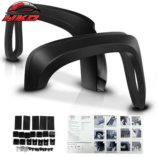 2007-13 Silverado 1500 69.3" Short Bed OE Style Fender Flares 4PC Unpainted PP | Wholesale