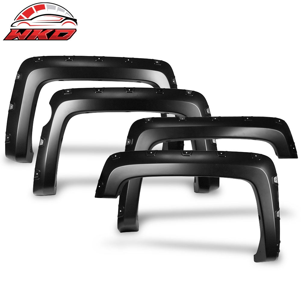 2014-18 Silverado Short Bed Fleetside Pocket Rivet Fender Flares PP Smooth | Wholesale