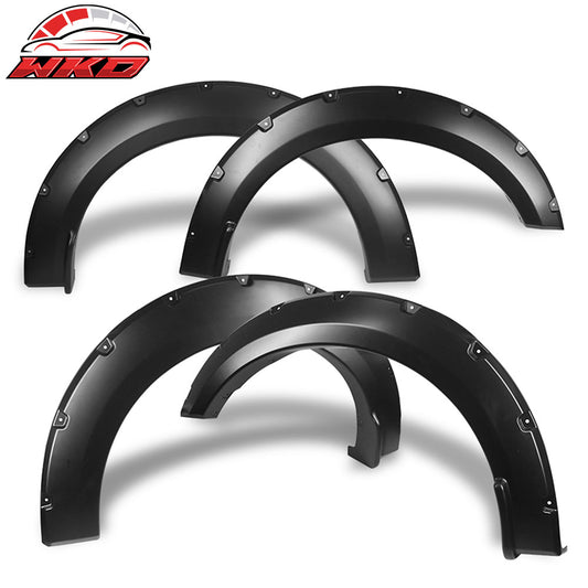 2018-19 Ford F150 Offroad Pocket Style Fender Flares 4PC Smooth Black - PP | Wholesale