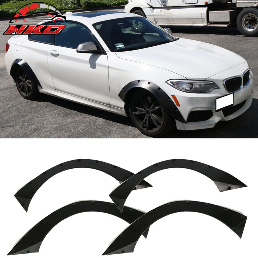 Universal 40.5"x17.5" RB Style 4PC Fender Flares Body Wheel Extra Wide Arches PP